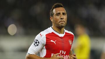 Cazorla en un partido de Champions en 2016 con el Arsenal