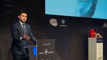 David Aganzo, en el acto de presentación del II Premio Carlos Matallanas.