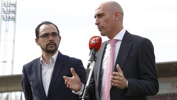 Rubiales, en una conferencia como presidente de la RFEF.