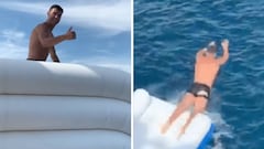 ¿Gran planchazo o gran estilo? Cristiano, sus vacaciones y un tobogán hinchable