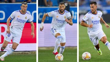 La 'nueva' delantera del Madrid, la BBH: Bale, Benzema y Hazard.