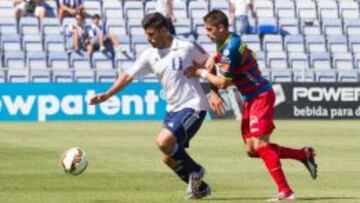 Braulio, en un partido con el Recreativo de Huelva durante la temporada pasada.