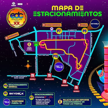 EDC México 2025: rutas, estacionamiento y cómo llegar al Autódromo Hermanos Rodríguez