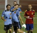 Soldado y Cesc, ausencias en el entrenamiento de España