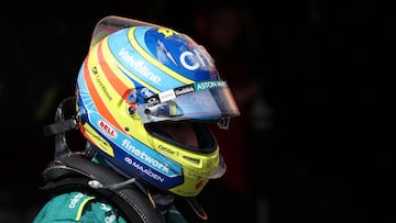 Fernando Alonso (Aston Martin). Spa-Francorchamps, Bélgica. F1 2025.