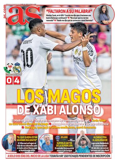 Las portadas de AS de agosto