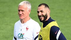 Deschamps y Benzema, en una imagen de archivo.