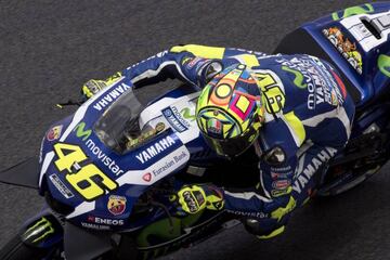 Valentino Rossi preparando el GP de Malasia