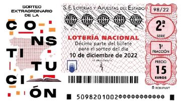 Lotería Nacional: comprobar resultados del Sorteo Extraordinario de la Constitución hoy, 10 de diciembre