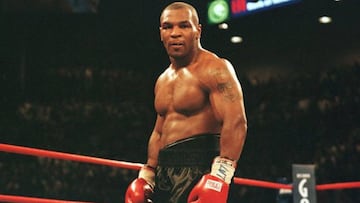 Mike Tyson en uno de sus combates.