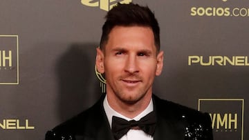 El llamativo look de Messi y sus hijos en la gala del Balón de Oro: un traje negro de lentejuelas