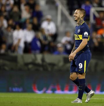 Buenos Aires, 23 Septiembre 2017
Super Liga 2017
VÃ©lez Sarfield vs Boca Juniors por la cuata fecha en el Estadio Amalfitani.
 Dario Benedetto de Boca Juniors
Foto Ortiz Gustavo

