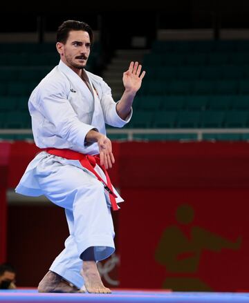 Dami¨¢n Quintero durante su participaci¨®n en la final ente el japon¨¦s Ryo Kiyuna.