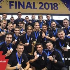 La Federación croata homenajeó a Mandzukic, Corluka y Subasic