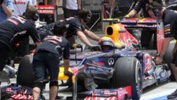 <b>COMO EN LOS VIEJOS TIEMPOS. </b>Vettel consiguió su primera pole de la temporada y su compañero Webber fue tercero. Los Red Bull vuelven a la carga...