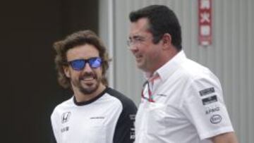 Alonso y Boullier mantienen una gran relación.