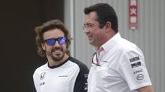 Alonso y Boullier mantienen una gran relación.