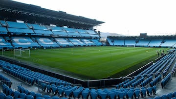 Panorámica del estadio de Balaídos, en Vigo.