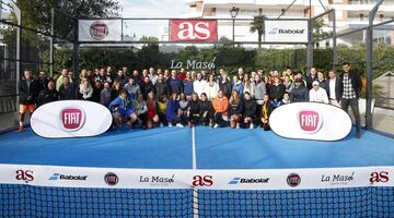 Gran éxito de participación en la tercera edición del Torneo de Pádel que organizan As y Fiat en La Masó (Madrid).