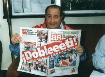 Jes¨²s G¨ªl con el Diario As el dia del doblete.