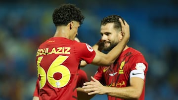 Nacho, en un momento del partido.