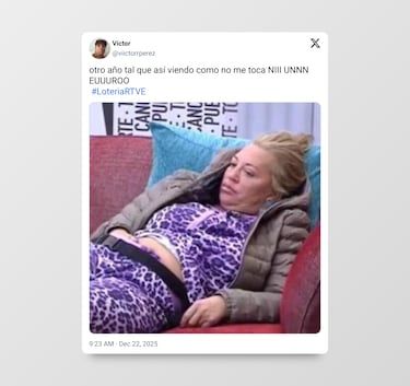 “Nos ha vuelto a tocar salud”: los mejores memes del sorteo de Navidad 2025