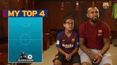 Así eligieron Arturo Vidal y su hijo a sus jugadores favoritos