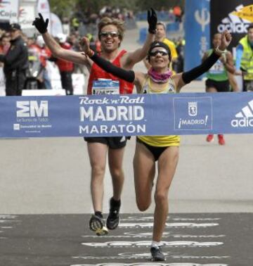 La española Vanessa Veiga, madre de tres hijos y olímpica en Londres, venció agónicamente en la Maratón de Madrid.