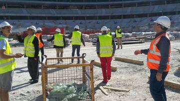 Los veteranos del Atlético ya conocen el nuevo estadio