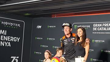 Aleix junto a su esposa, Laura, y sus hijos, M¨ªa y Max.