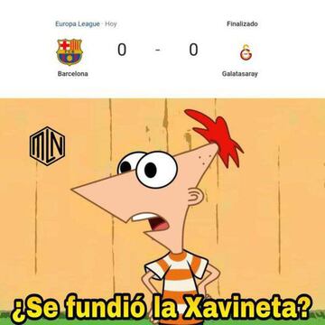 Xavi el gran damnificado de los memes del partido frente al Galatasaray