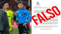 El comunicado de Conmebol sobre los castigos a Independiente y la U que se comparte en Whatsapp es falso