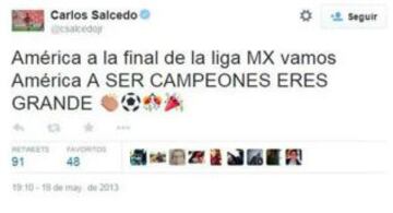 Carlos Sacedo conoce la grandeza del América.