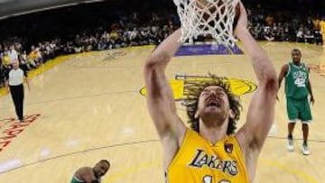 <b>IMPARABLE. </b>Pierce y los Celtics han sufrido a Gasol en dos finales.