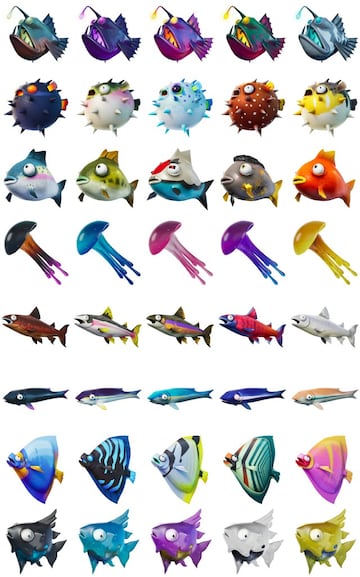 Los 40 peces distintos de la Temporada 4