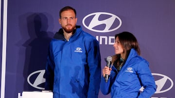 Oblak y Marta Cardona, en un acto publicitario.