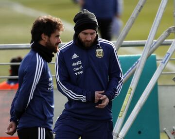 Leo Messi y Aimar. 