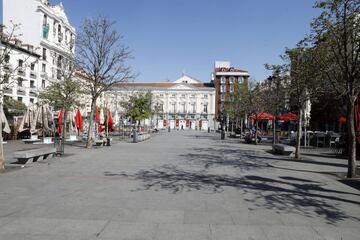 Madrid, vacío: las imágenes de cómo están sus calles