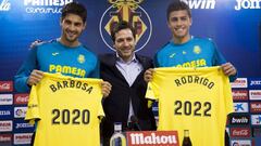 Barbosa, Roig y Rodrigo en el acto de renovaci&oacute;n. 