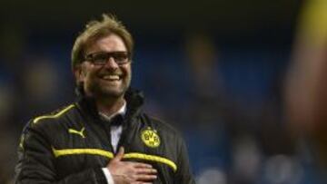 Jürgen Klopp sonríe al conseguir el pase a la final una vez finalizado el encuentro en el Bernabéu.