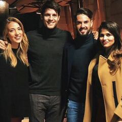 Isco y Morata disfrutan junto a Sara Sálamo y Alice Campello en Londres