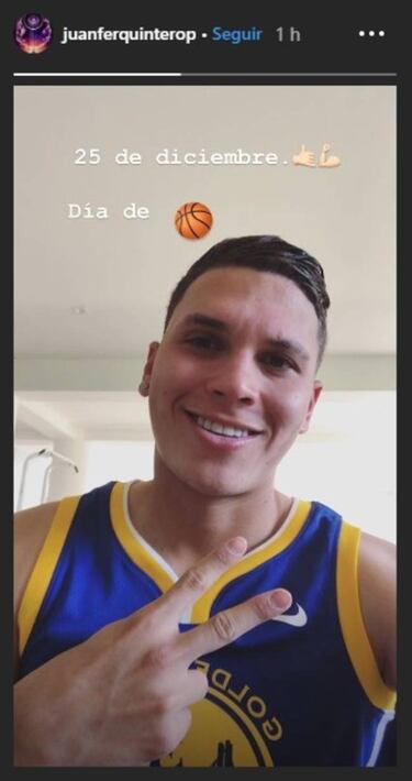 Juanfer Quintero muestra su fanatismo por la NBA