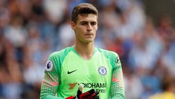 Kepa Arrizabalaga con el Chelsea. 