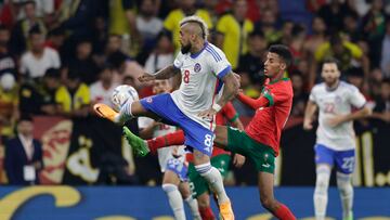 La única alegría de Vidal ante Marruecos: “Te quiero, c...”