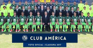 Con Pablo Aguilar y de verde, América se toma la foto oficial