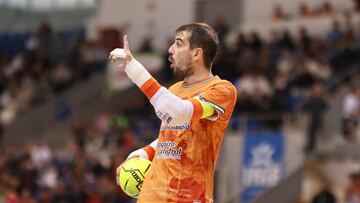 Fabio, en un partido de la presente temporada