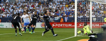 0-2. Karim Benzema marcó el segundo gol.