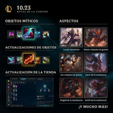 League of Legends, parche 10.23; cambios, novedades y cambios en la tienda