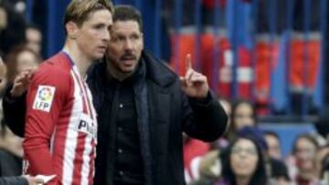 Simeone ya suma cien victorias: "Felicidades a Fernando Torres"