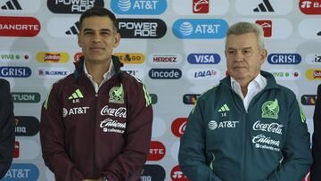 Rafael Marquez Assistant coach, Javier Aguirre Head coach during the official presentation of the new Coach of the Mexican National Team (Mexico), at Centro de Alto Rendimiento (CAR), on August 01, 2024, in Mexico City.